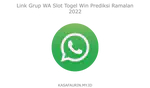 Link Grup WA Slot Togel Win Prediksi Ramalan 2022 ❤️️